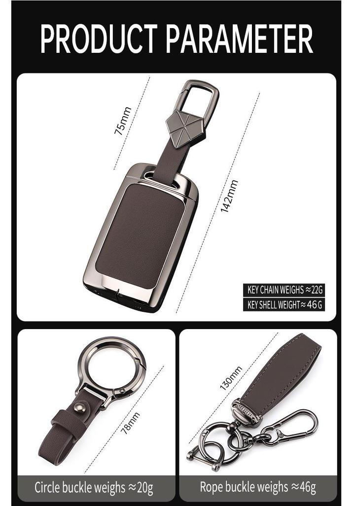 Mazda 3 Key Case with Angkesaila Buckle for CX4/CX5/Atz/CX30 - High-End Shell Bag for Men and Women