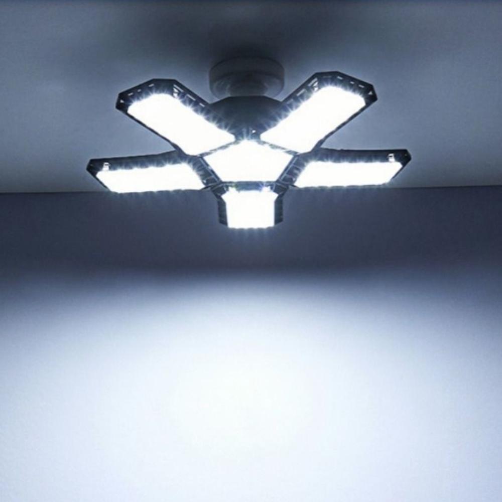 New Super Bright Garage Light Adjustable Panels Screw-In Ceiling Lights Energy Saving E27 Screw Socket Shop Lamp Illumination