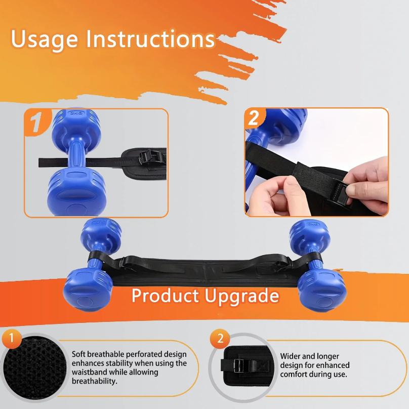 Hip Thrust Belt Enhances Glute Bridge Squat Lunge Dip Exercises For Booty Workout With Dumbbells Kettlebells