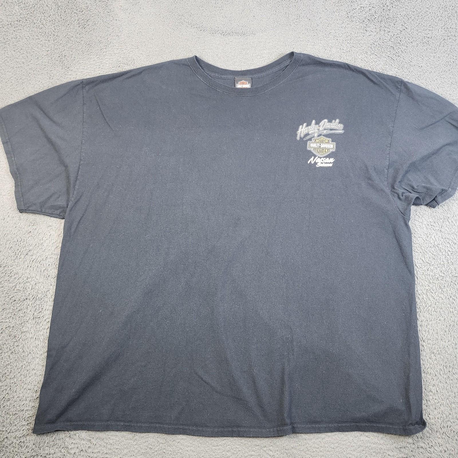 Harley-Davidson Shirt Mens 5XL Black Nassau Bahamas Motorcycle Graphic Tee Unisex T-Shirt L