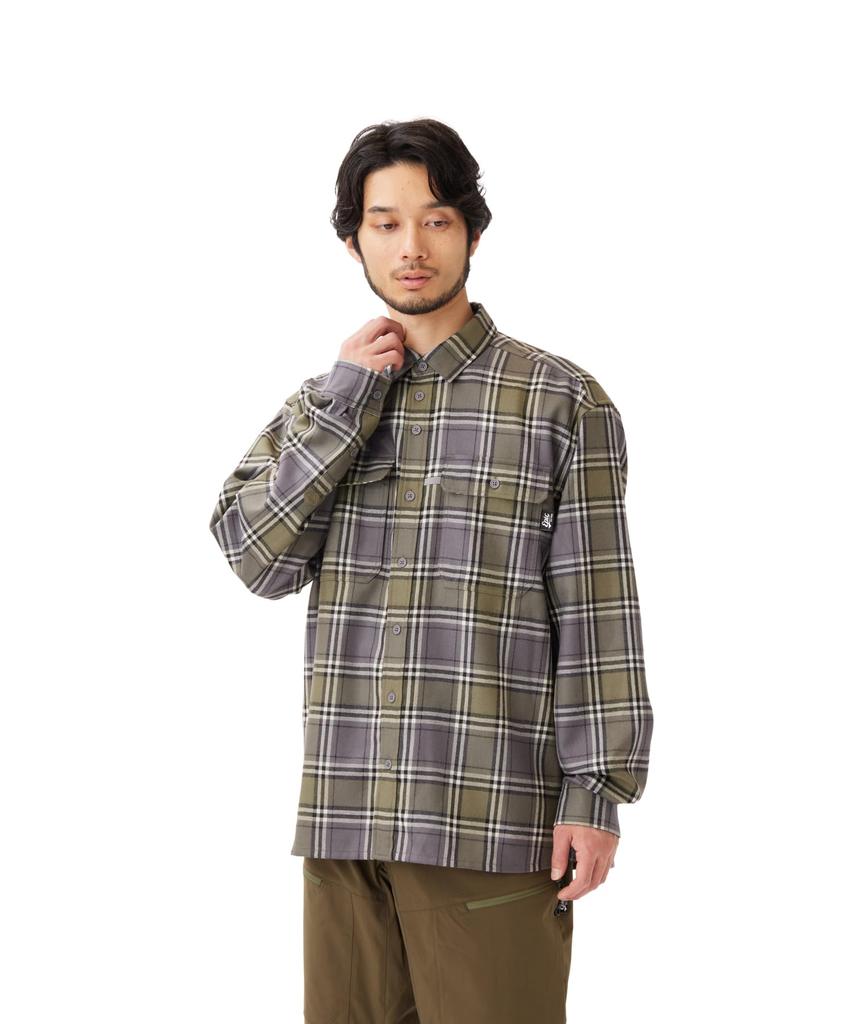 Snow Peak Tasman Merino Wool Shirt Tops Shirt Long Sleeve GREEN CH L EP-SH-26SU003 Men's Women's
