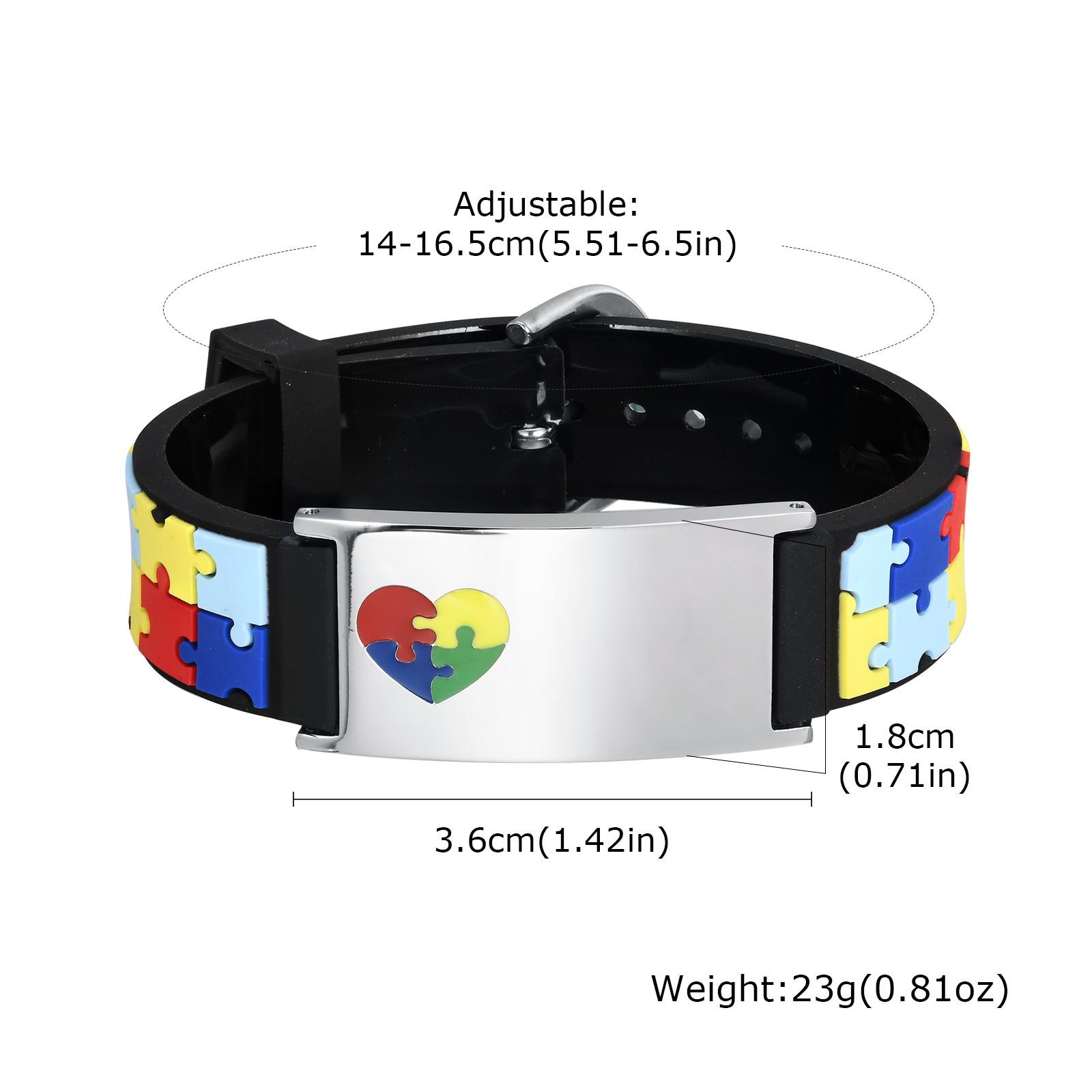

Free Engrave Autism Bracelets For Child Girls Boys,personalize Medical Bracelet,anti Lost Non Verbal Kids Emergency Jewelry
