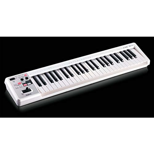 Roland A-49 WH MIDI Keyboard Controller, 49-Key Synth Keyboard for DAW and Music Production, with D-BEAM, White