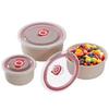 3pcs Portable Lunch Box Set Storing Fruits Vegetables Ramen Bowl Food Storage Containers with Lids Rice Bowls