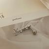 Women's Point Heart Ribbon Drop Long Piercing