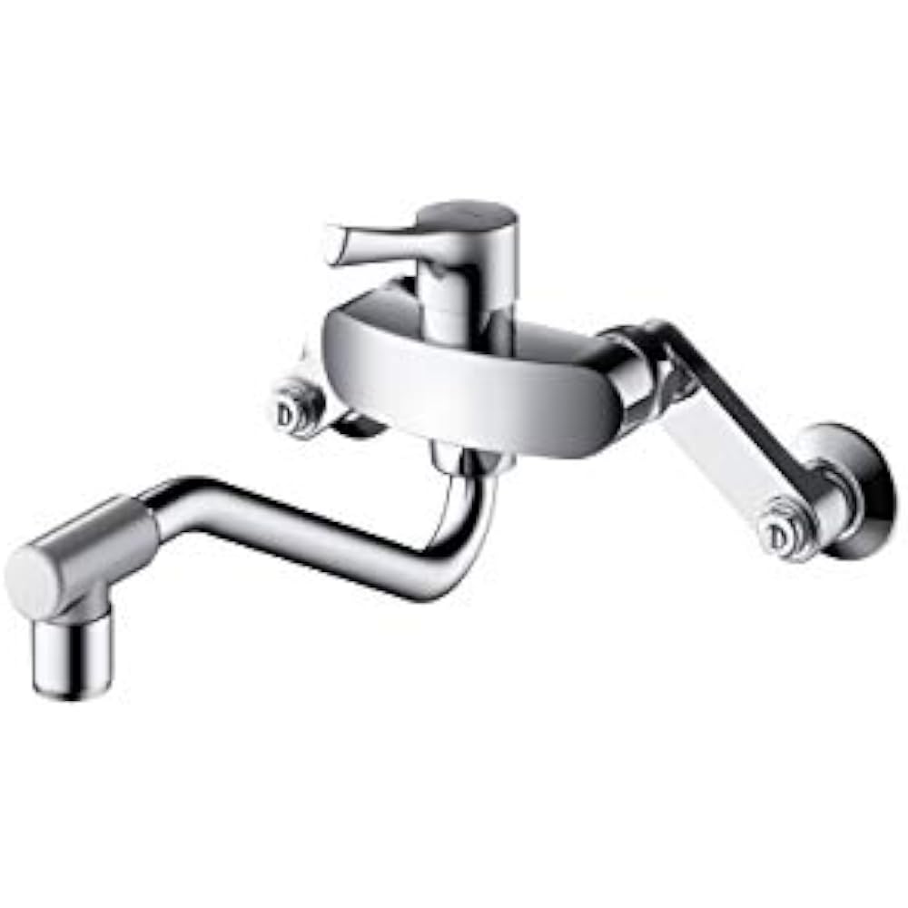 TOTO TKY01306J Wall-Mounted Kitchen Faucet with Upward Spout for General Areas, Silver