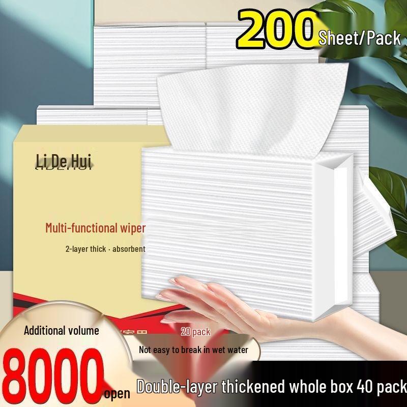 Lidehui Double-Layer Hand Wiping Paper for Hotel, Bathroom, and Kitchen