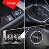 Carbon Fiber Interior Center Console Shift Panel Sticker for Camaro Bumblebee Modification