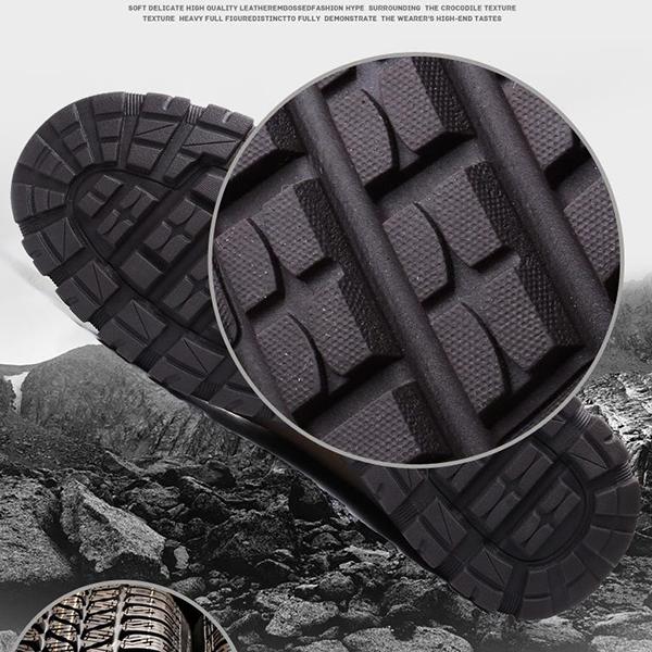 Herren-Freizeitschuhe, Frühlings-Split-Leder, dickes Gesäß, verschleißfeste Schuhe