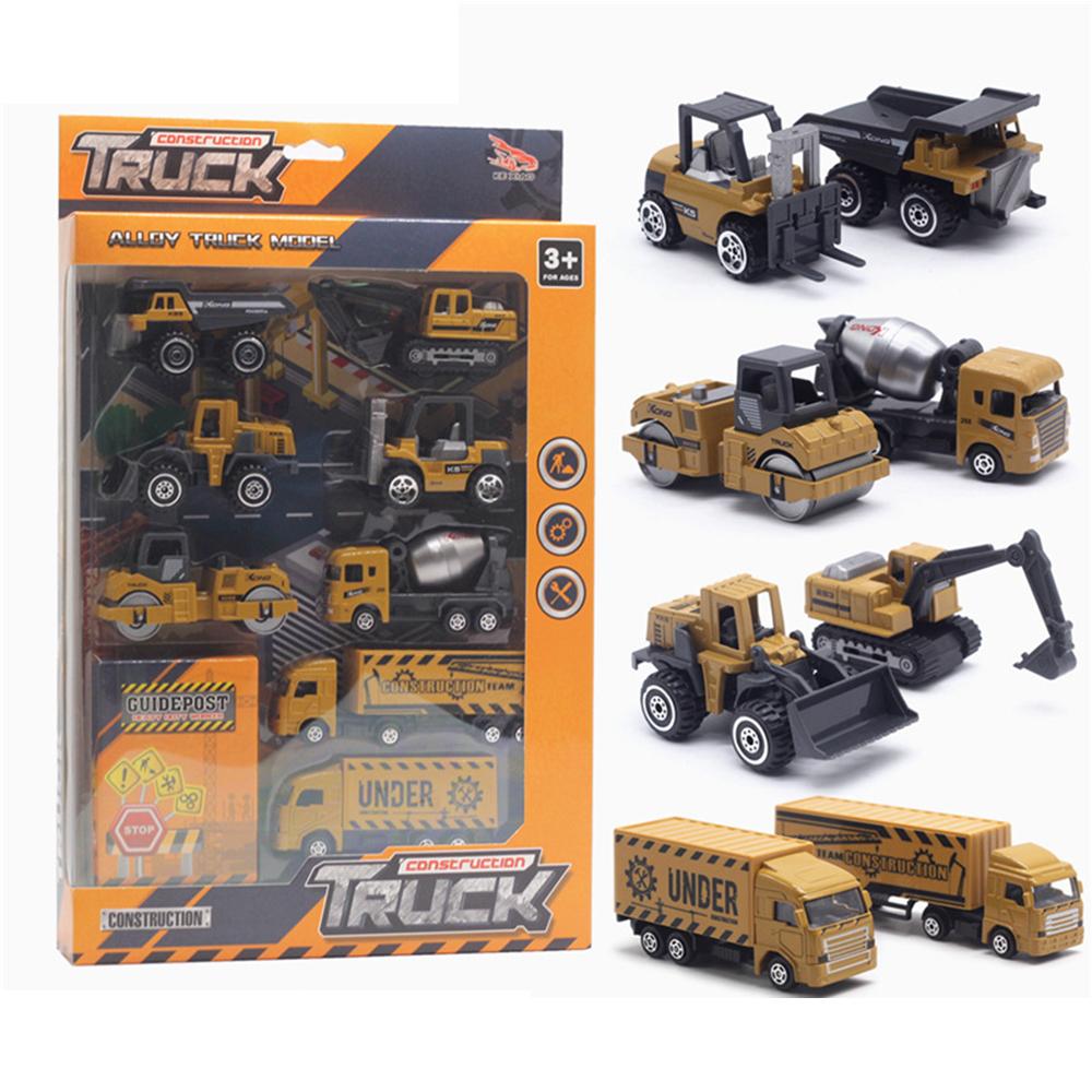 

1/64 масштаб инженерный грузовик игрушка длительный срок службы детализированная модель экскаватора игрушка 1/64-Size:8*3.5*4.5cm жёлтый