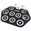 Electronic Drum Pad Portable Hand Rolled Drum Pad Double Speakers Bluetooth Rechargeable Silicone Ro