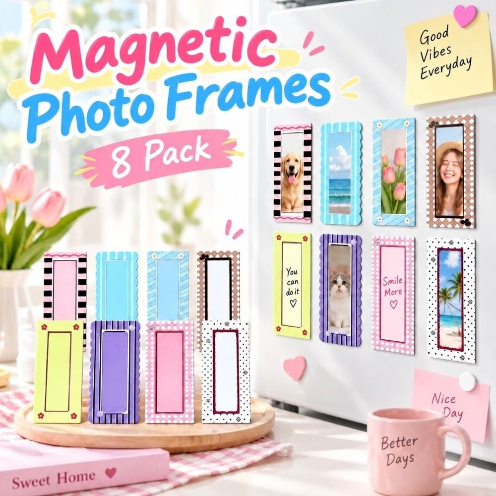 Flexible Magnetic Photo Frame Clear Display Window Refrigerator Photo Frame Office