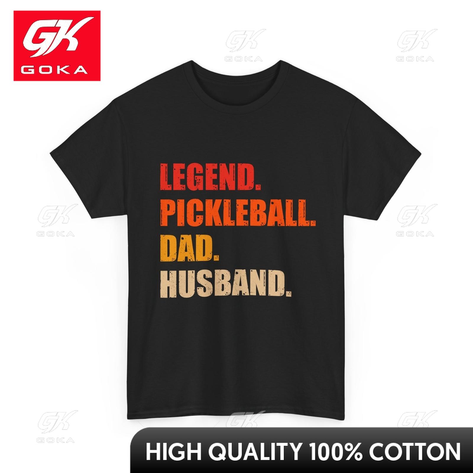 Pickleball Shirt Pickleball Dad Legend Pickleball Dad Husband Unisex Vintage Shirt Festive Handdrawn Relaxed Fit Casual Tee S