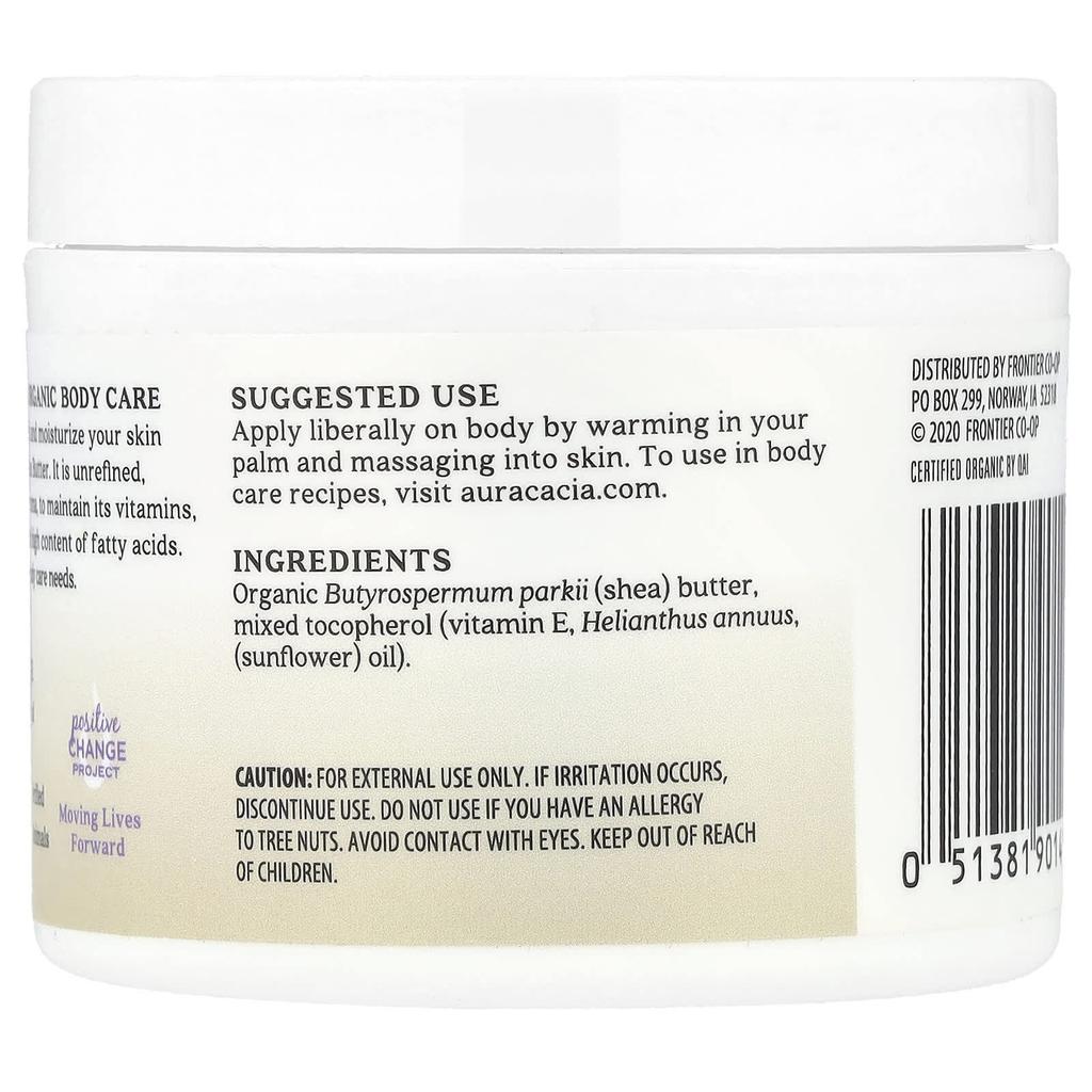 Aura Cacia, Bio-Sheabutter, 3,25 oz (92 g)