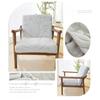 Funda Elástica con Cremallera para Sillón Jacquard de Hojas Fundas para Sillas Decoración del Hogar Funda Elástica para Silla Protector Elástico para Muebles de Silla Lavable