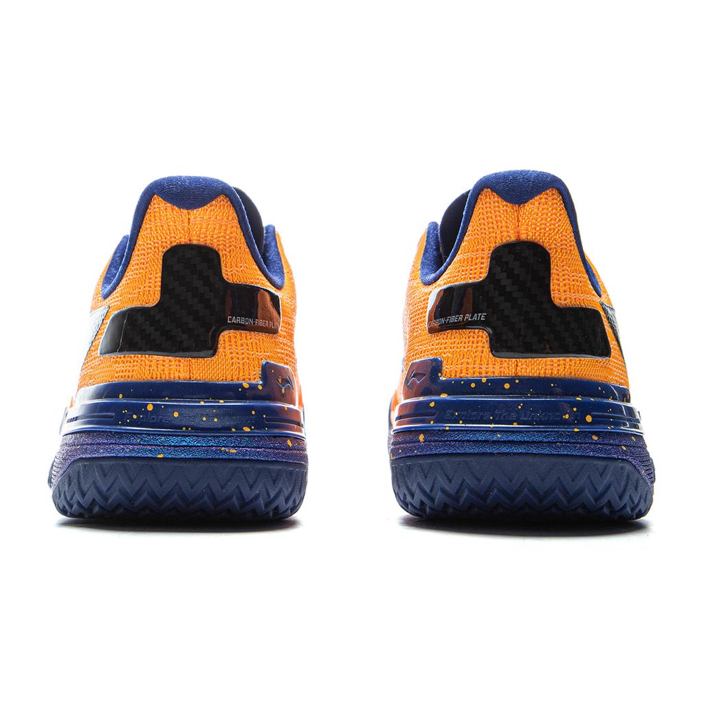 Li Ning Gamma Cushioning Slip Resistant Abrasion Resistant Low Top Basketball Shoes Men's Orange ABAV035-10
