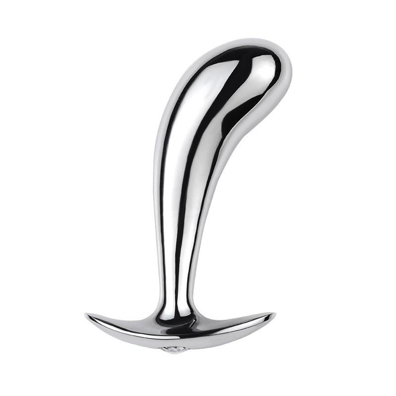 Gebogener Aluminiumlegierung Anale Plug für Männer und Frauen - G-Punkt Stimulation Erotisches Spielzeug