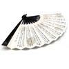 Tea tea ceremony for black Rikyu 6 tea ceremony ceremony utensils, fan, Urasenke, men, lacquered, Hyakushu, cm,