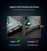 Metal USB 3.0 2.5" SATA Hard Drive Enclosure - Compatible with Mechanical Drives and SSDs