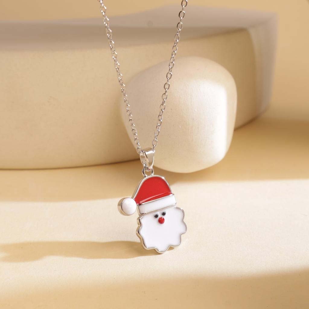 Halskette Damen Europäisch und Amerikanisch Weihnachten Vielseitige Atmosphäre Halskette Nischendesign High-End Titanstahl-Accessoires