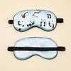 Imitated Silk Eye Patch Shading Sleep Panda Eye Mask Eyepatch Travel Relax Cover Eyeshade Health Sleeping Shield Eye Care Tools