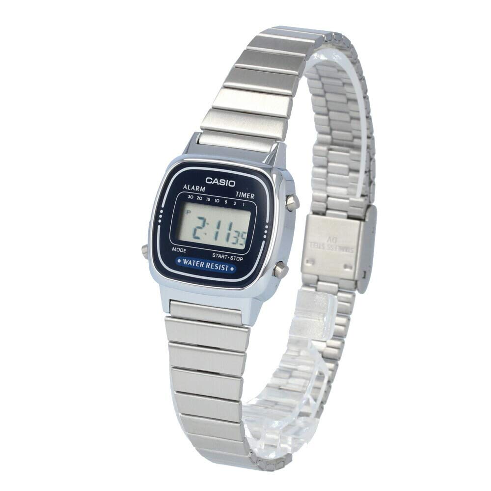 CASIO Standard Cheap Casio Digital Basic Blue Watch, Women's LA670WA-2