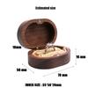 1Pc Walnut Wood Jewelry Box Engagement Wedding Ceremony Ring Storage Proposal Portable Ring Holder Rustic Wedding Ring Box