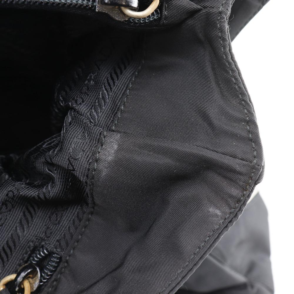 PRADA plastic chain Tote Bag black Nylon Women Used