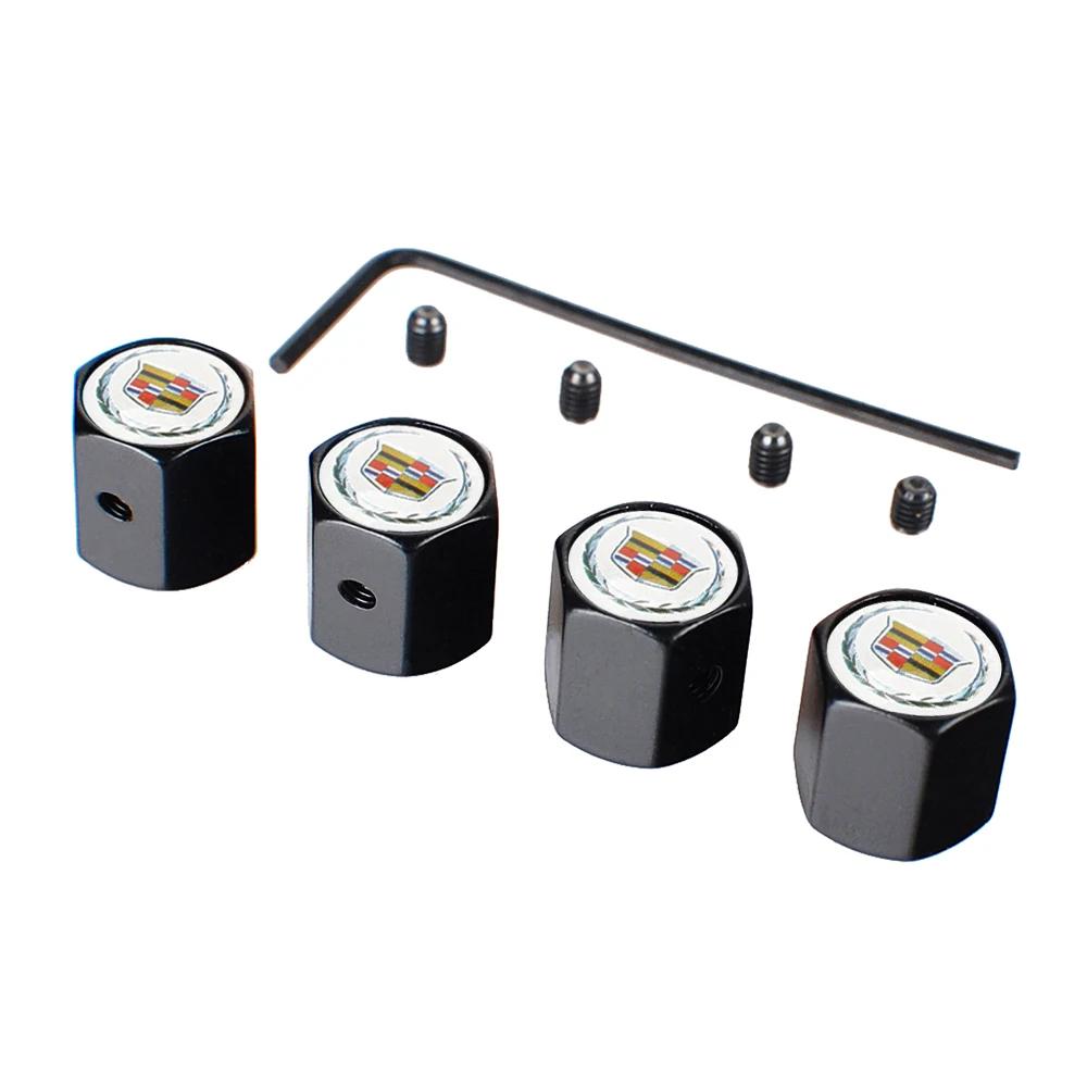 Anti-theft Car Tire Valve Stem Caps Cover Accessories for Cadillac Seville XT4 Deville CT4 SLR STS EXT CTS SRX Escalade CT5