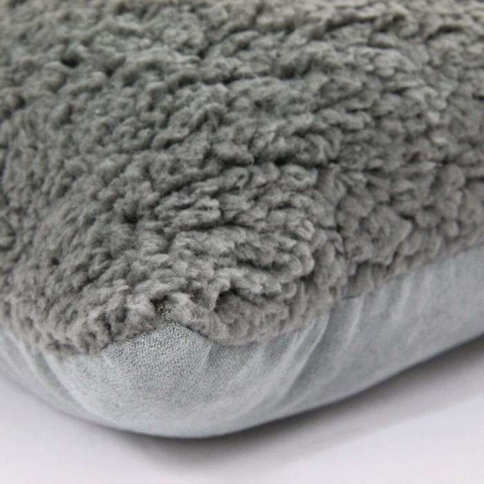 Extra-soft Wool-look Cushion Grey 40x40