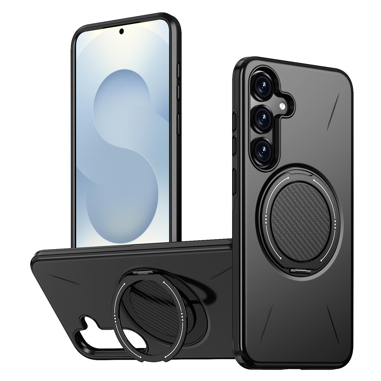 

Противоударный чехол-подставка для Samsung Galaxy S25 FE 5G S24 Ultra S23 Plus Galaxy S24 чёрный