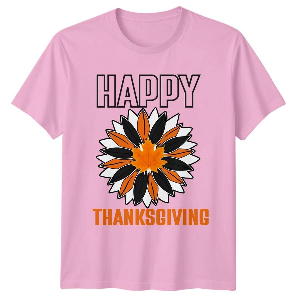Happy Thanksgiving TShirt Autumnal Maple Holiday Gift For Him And Her
