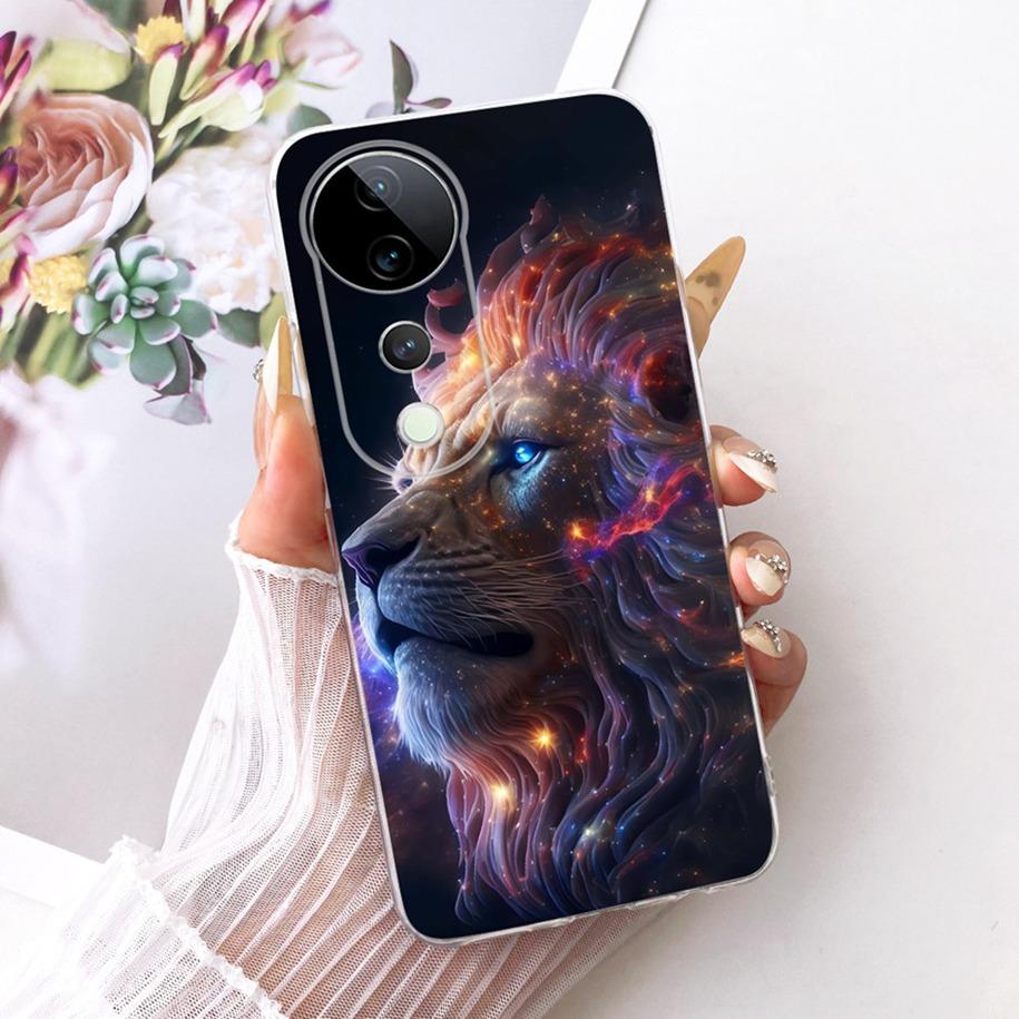 For Vivo V40 V2348 Case V40 Pro V2347 Cover Luxury Dragon Cartoon Soft Silicone Phone Case For Vivo S19 Pro T3 Ultra Funda Coque