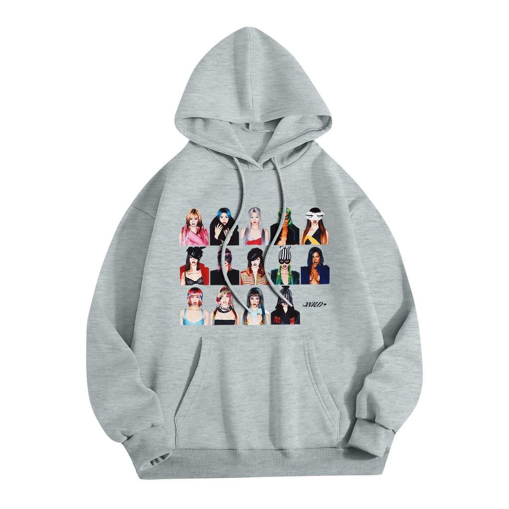Unisex Lightweight Long Sleeve Hooded Pullover Sweatshirt with Print for Everyday Casual Wear