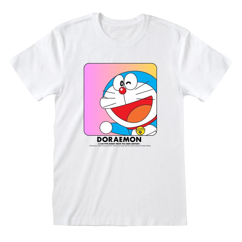Doraemon Unisex Adult Face In Box T-Shirt