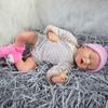 45cm Lifelike Reborn Baby Doll Twin A Twin B Cloth Body Soft Touch Real Life Newborn Dolls Rooted Mohair Alive Bebe Reborn Boneca Kid's Christmas Gift