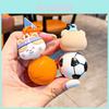 Adorable Cartoon Sports Themed Keychain Featuring Cute Bear Rabbit Design For Gifts