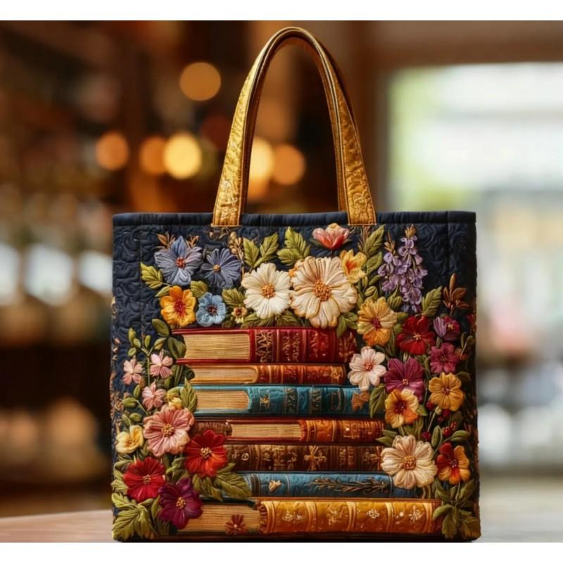 TEMU Womens Fashion Printed Tote Shoulder Bag 600D Oxford Cloth