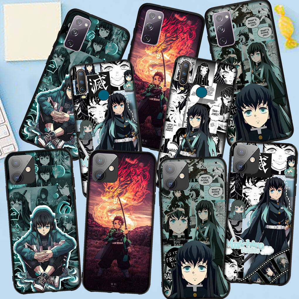 Phone Case for iPhone 17 16 15 Plus Huawei P30 P20 Lite Redmi Note 14 12 11 13 Pro Max OPPO A60 A80 A40 A18 A38 A54 Muichiro Tokito Demon Slayer Cover