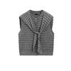Women's Spring Clothing Gao Zhi Sentong Diligent Wool Blend Knitwear Shawl Collar Sleeveless Vest 5755673