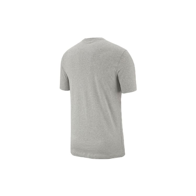 Nike Swoosh Logo Cotton Short Sleeve T-Shirt Men Tops Grey AR4997-064