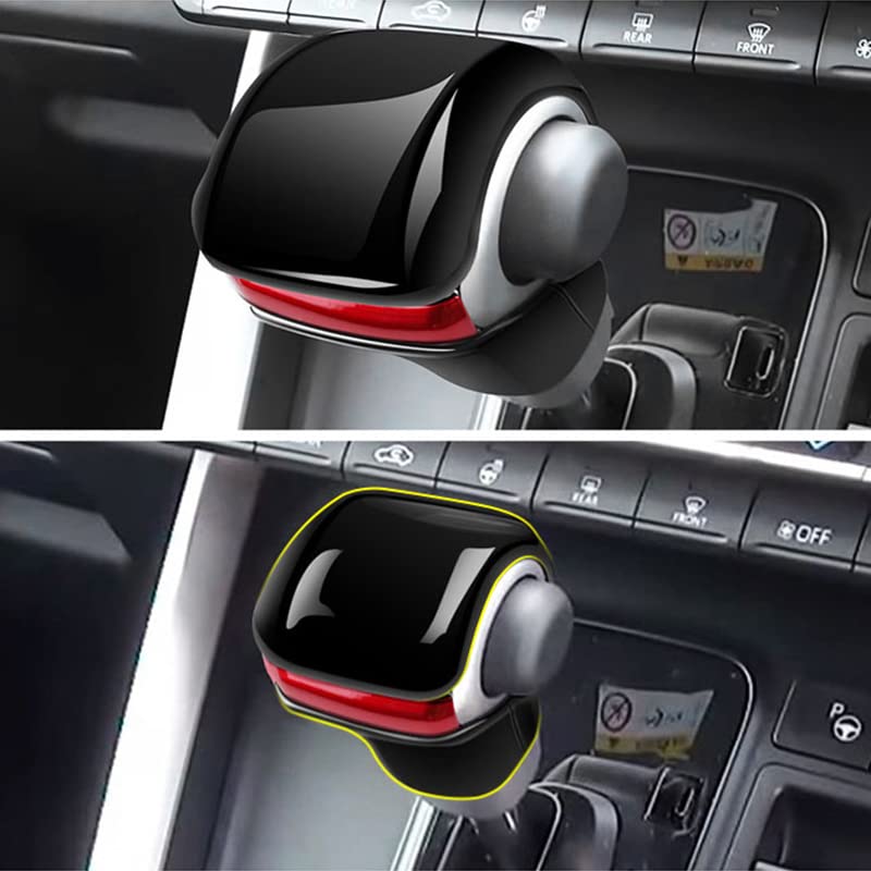OKAYOHINN Shift Knob Covers and Shift Grip Covers for Toyota New 90 Series 2022 Interior Custom Easy ABS Set Black Voxy/Noah (January onwards), Parts,