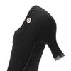 Frauen Schwarz Oxford Tuch Moderne Dballroom Tanzschuhe Lehrer Schuhe Dünne Ferse 7CM