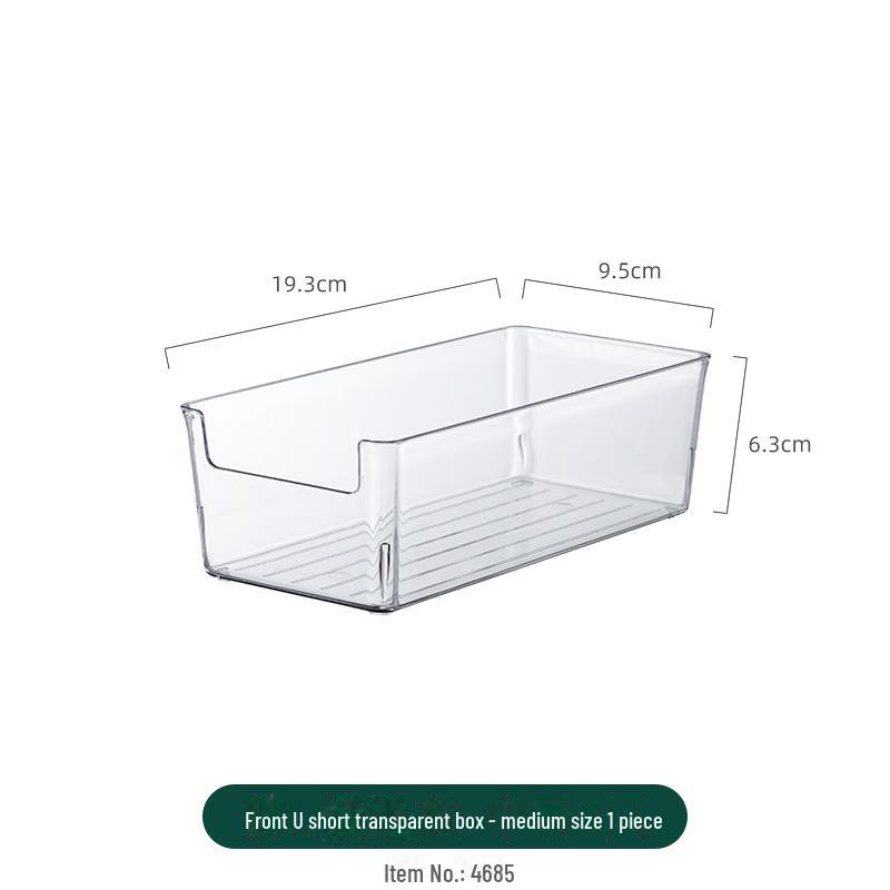 Desktop Transparent Storage Box for Sundries, Cosmetics, Stationery, Tableware with Mirror Cabinet