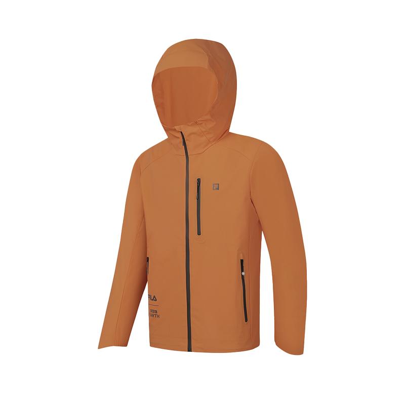 New FILA x BBC EARTH Jacket Men Sunset Orange A11M437713FOR