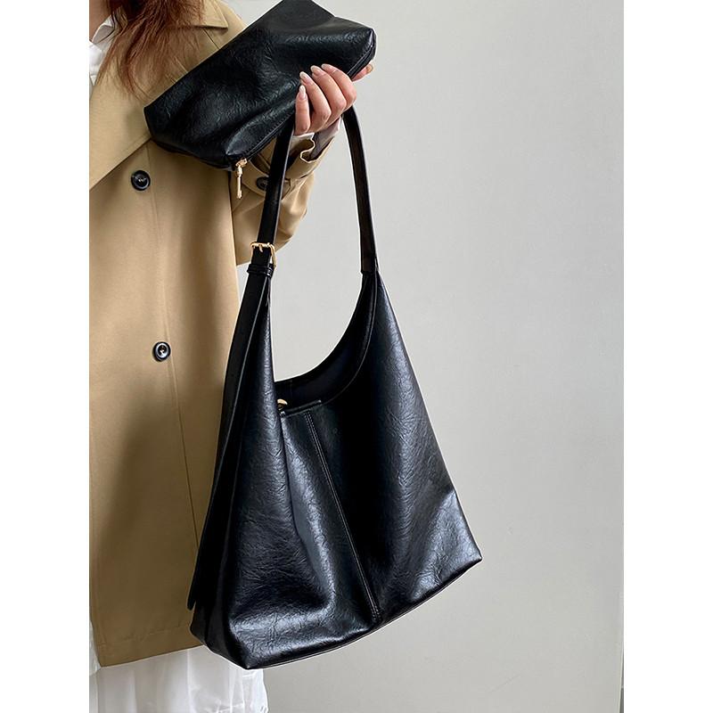 Ielgy Autumn Winter Commuter Large Capacity Child-Mother Tote Bag Shoulder Messenger Bag