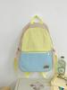 Schoolbag New Student School Bag 1011 New Boys and Girls Large Capacity Backpack Small Fresh Contrast Color Lightweight Backpack