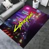 Cyberpunk 2077 Carpet Rug for Living Room Bedroom Home Sofa Decoration,Kids Play Non-slip Floor Mat