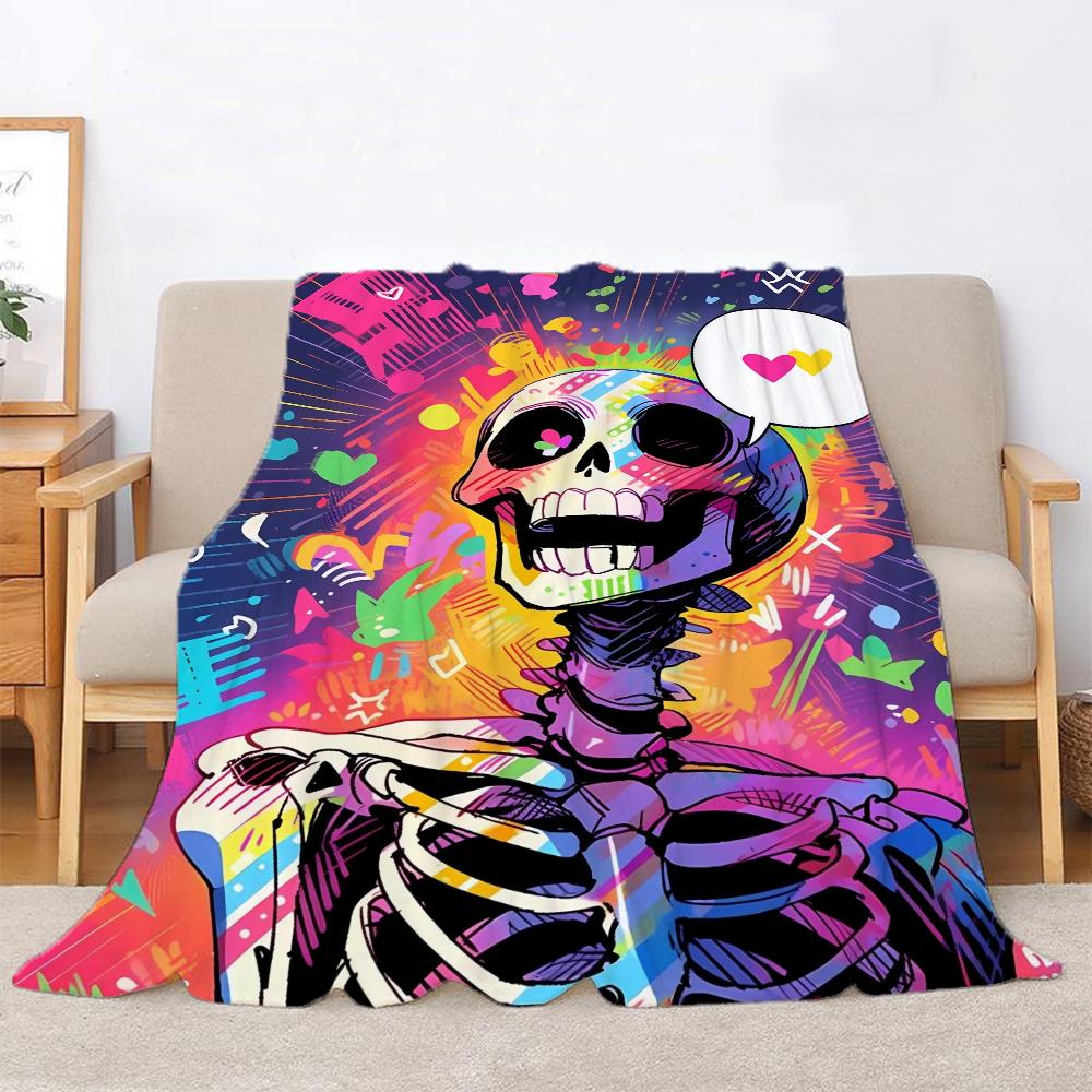Go To the Bone Home and Decoration Anime Blanket King Size Thick Blankets for Winter Beach Towel Bed Throw Microfiber Bedding