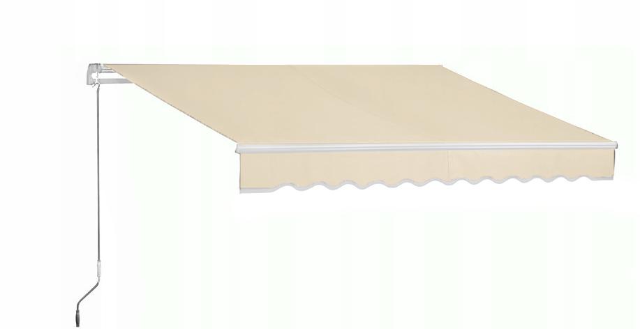 Tendalino da terrazza, parasole da balcone, tenda a rullo con manovella 400 x 250